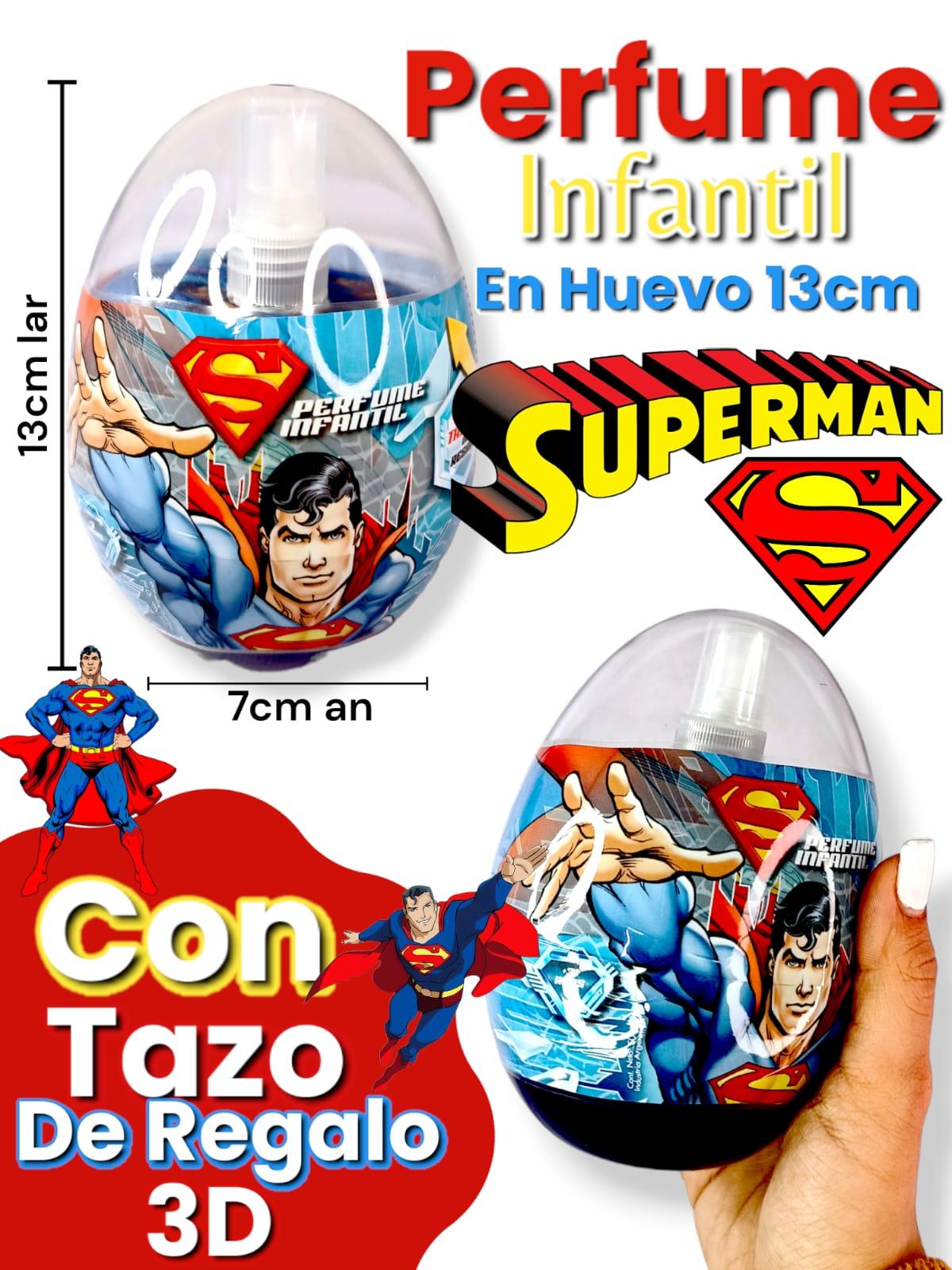 Perfume Infantil en Huevo grande SUPERMAN 13cm
