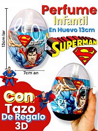 Perfume Infantil en Huevo grande SUPERMAN 13cm