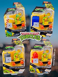 Tortugas Ninja Figura 08cm. RC Lanzador: Skaters Surtido