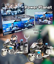Policia Moto Con Accesorios Power Planet 